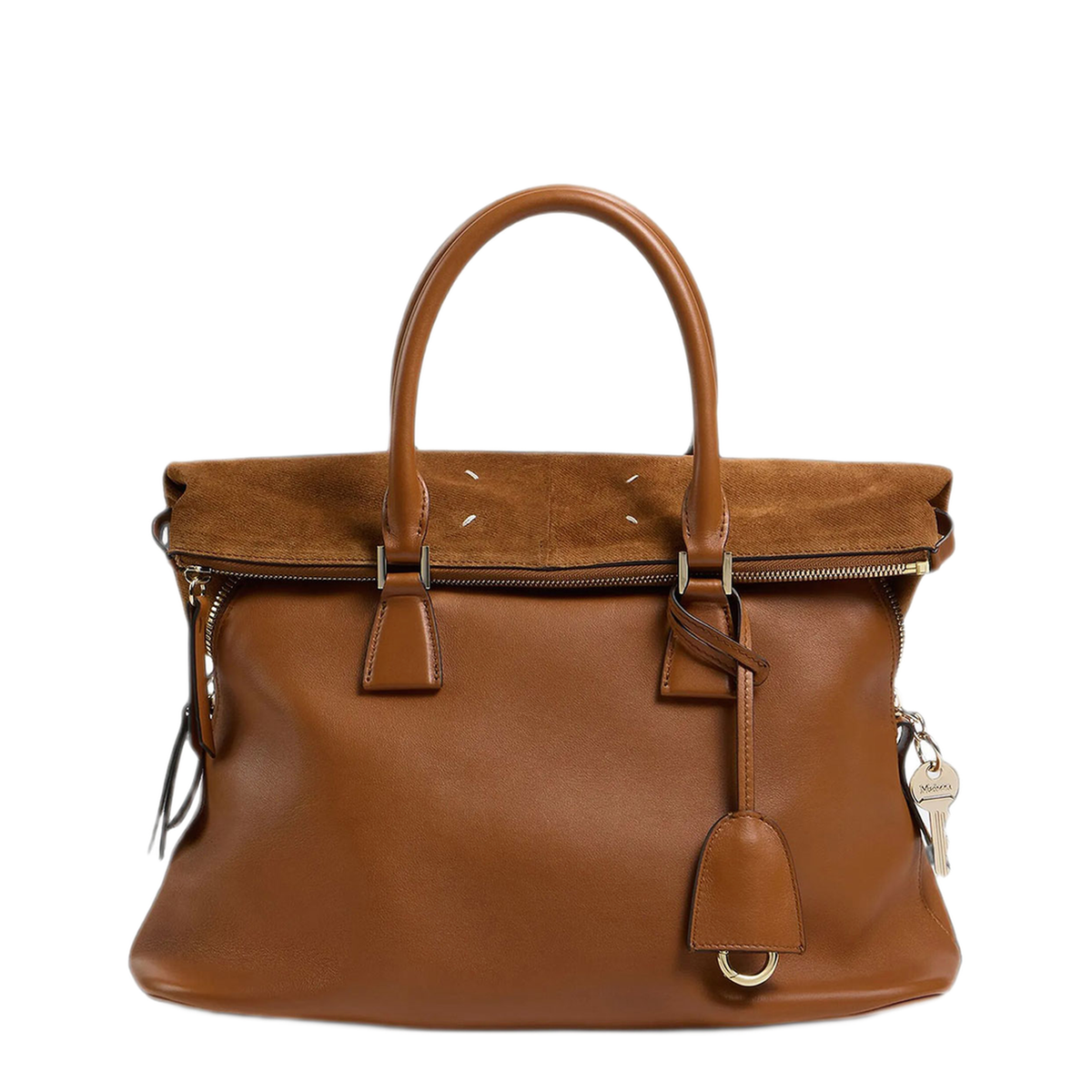5AC Soft Medium Medium Calfskin Shoulder Bag - Brown