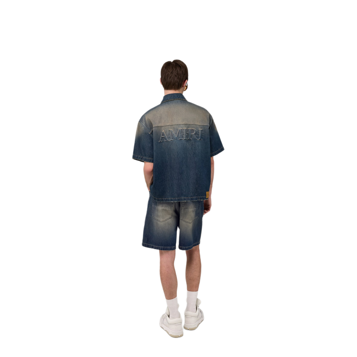 Drawstring Denim Shorts