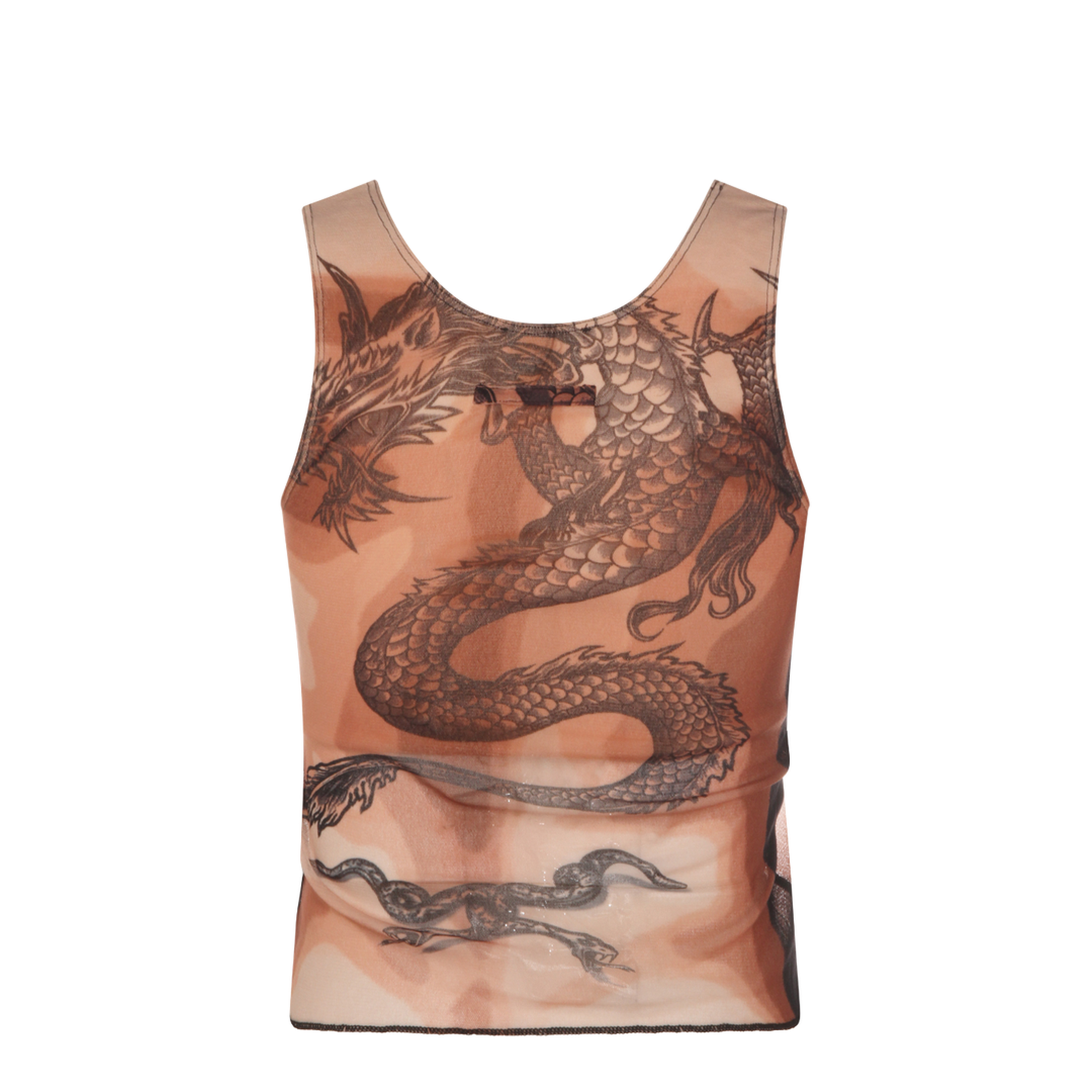 Safe Sex Tattoo Print Top