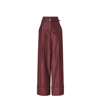 Trousers Silk Red