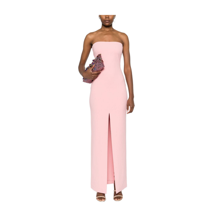 Strapless Pink Maxi Dress