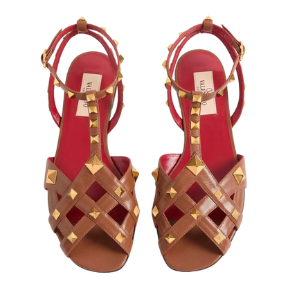 MAYFEYR - Valentino - Studdy Kidskin Flat Sandals - WS0NN3JYW