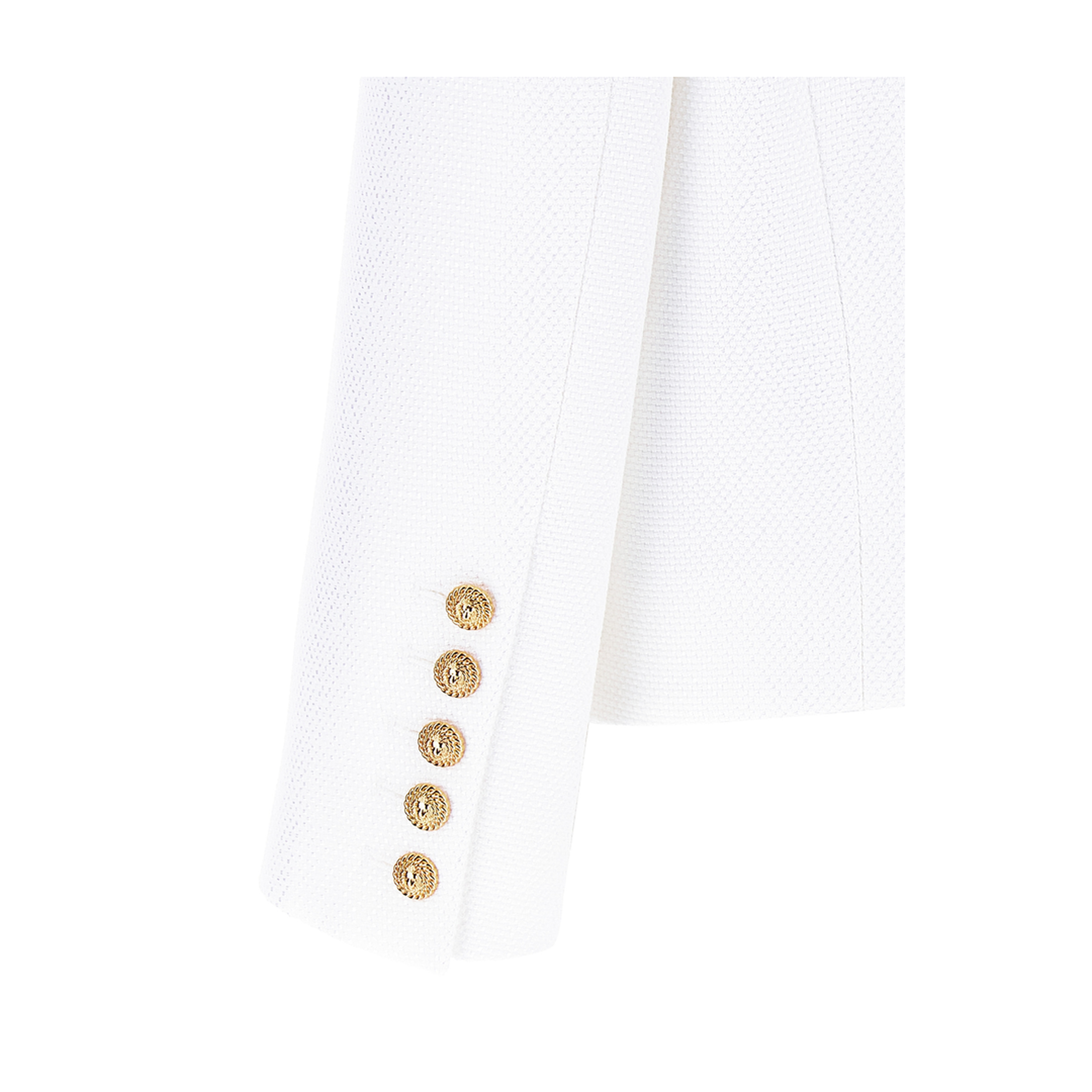 Short Jacket Decorative Appliqués White