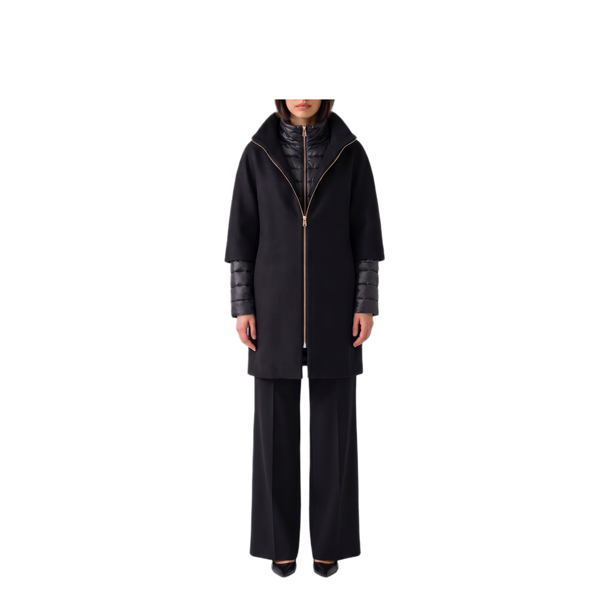 MAYFEYR - Herno - Ultra Light Coat In Eco Wool And Nylon - CA000640D333449300