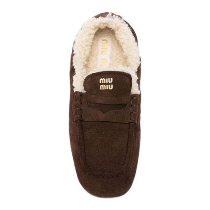 MAYFEYR - Miu Miu - Flat Shoes Brown - 5D341EZ0GF0003