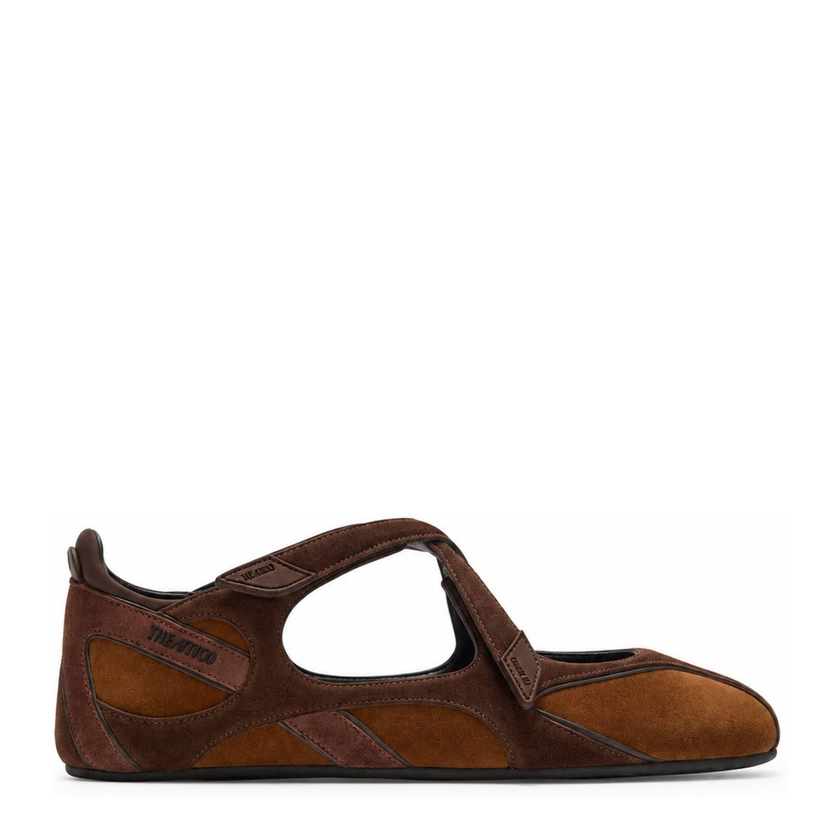 Floor 01 Suede Ballerina-Sneaker Flats In Brown