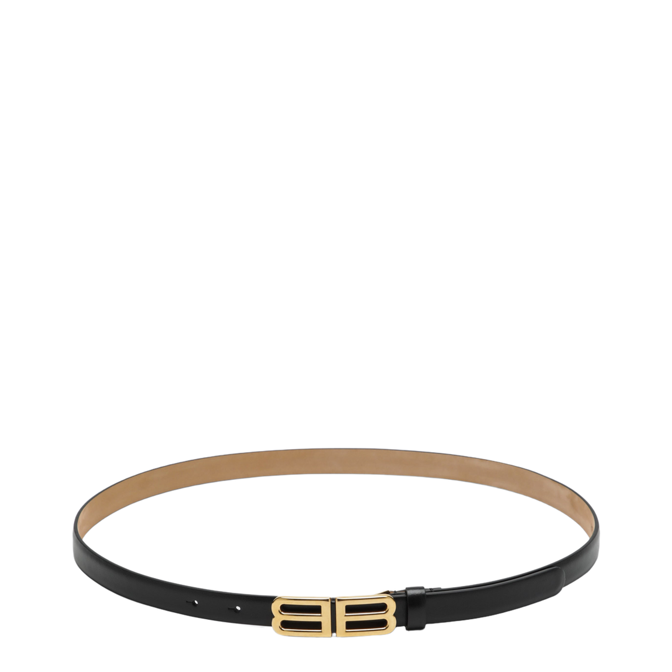 MAYFEYR - Balenciaga - Bolero Bb Calfskin Leather Belt In Black - 8687612ACKI1000