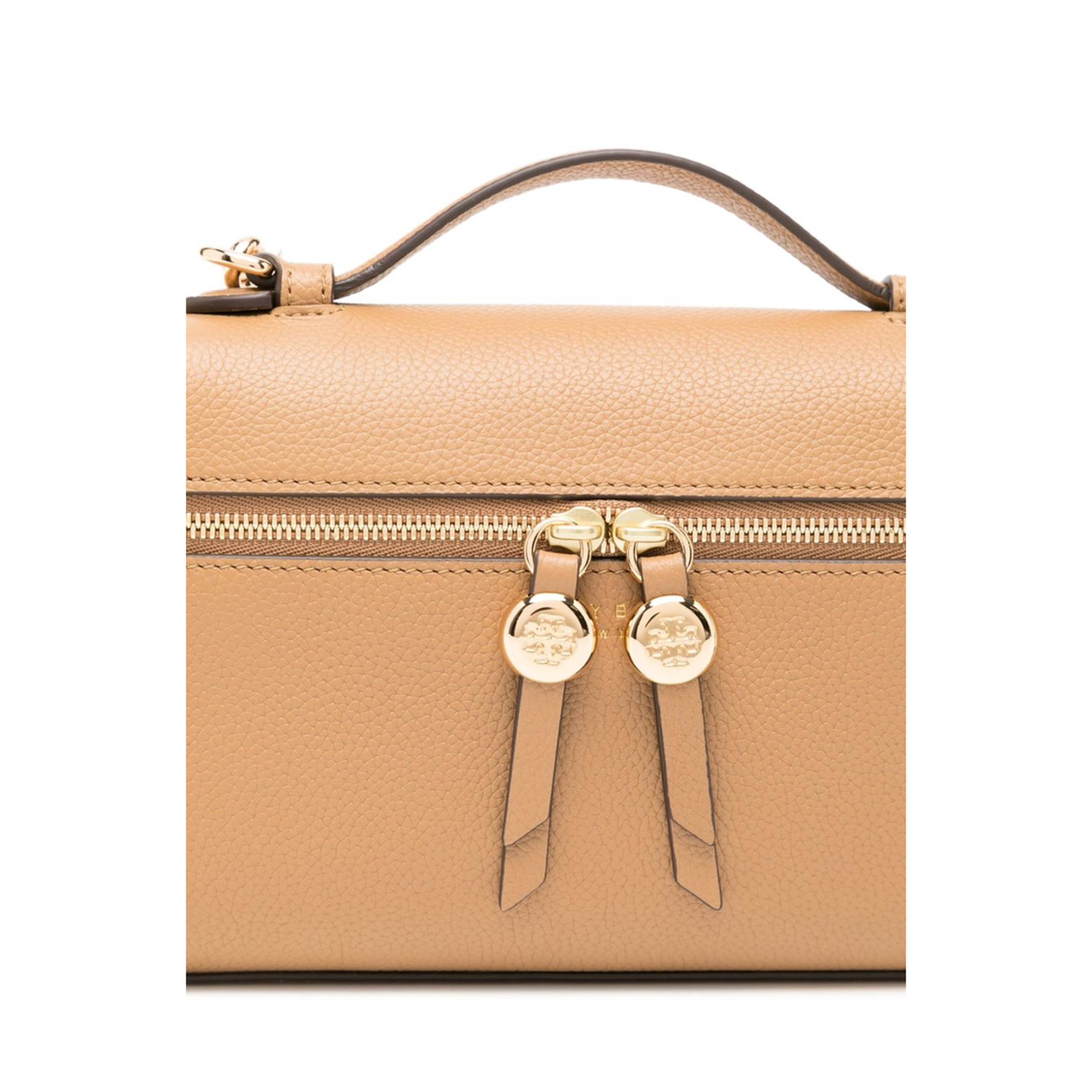 Romy Slim Mini Bag With Beige Leather Top