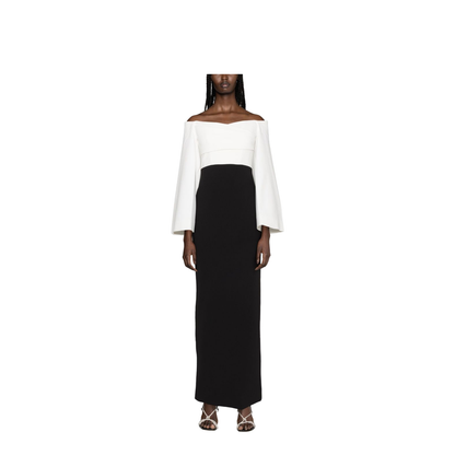 Eliana Wide-Sleeve Maxi Dress