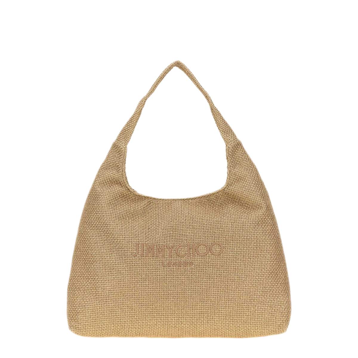 MAYFEYR - Jimmy Choo - Gold Raffia Beach Hobo Bag - BEACHDMNDHOBOLTYJGODACA