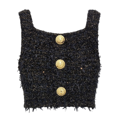 Lurex Tweed Top
