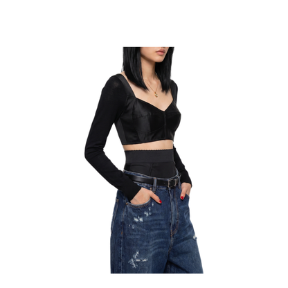 MAYFEYR - Dolce & Gabbana - Top Bustier In Satin - F7CH6TGDEB8N0000