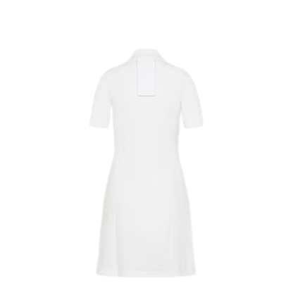 MAYFEYR - Courreges - Natural White Cotton Piqu Polo Dress - 125JRO554JS01930079