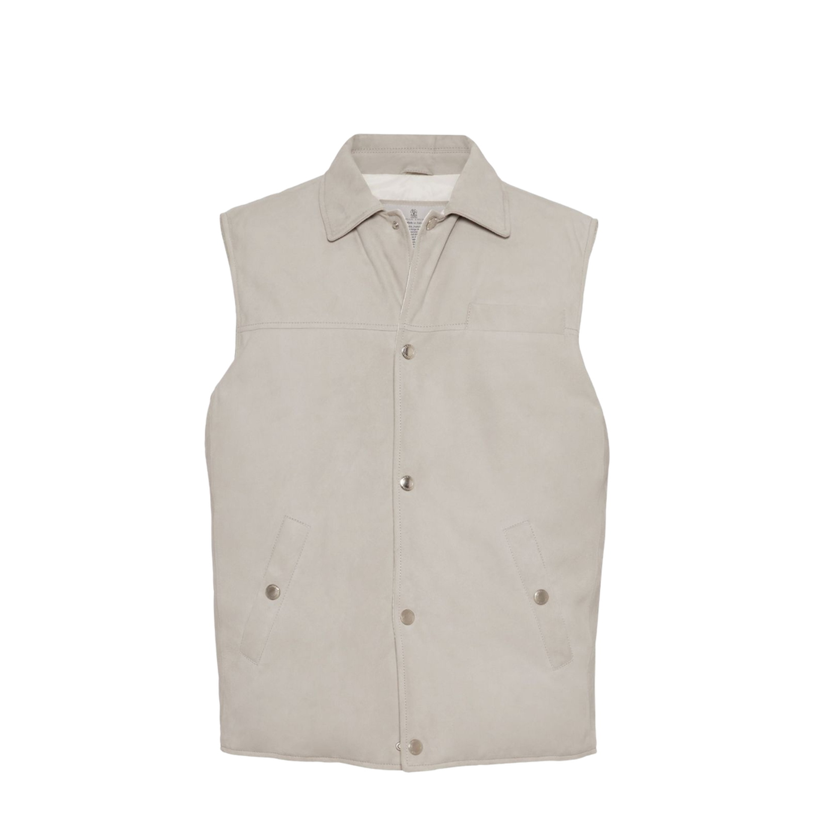 Leather Down Vest