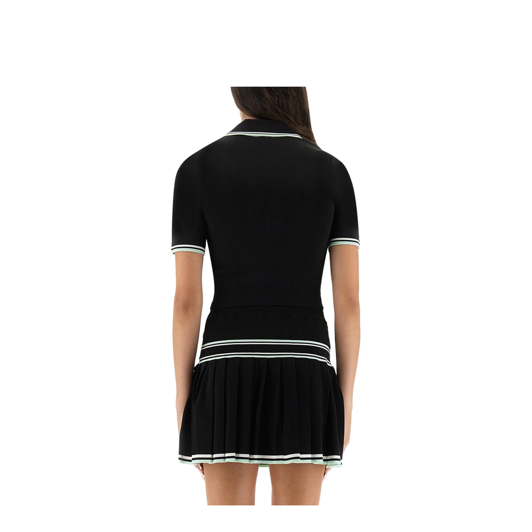 Viscose V-Neck Polo Shirt