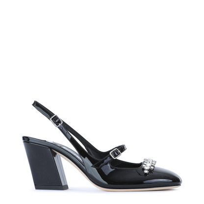 MAYFEYR - Jimmy Choo - Crystal-Embellished Slingback Pumps - BELINDASB70PAT010003