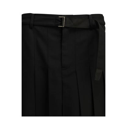 MAYFEYR - Sacai - Formal Shorts Made Of Wool Blend - 2608573001