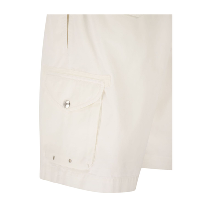 Drawstring Cotton Cargo Shorts