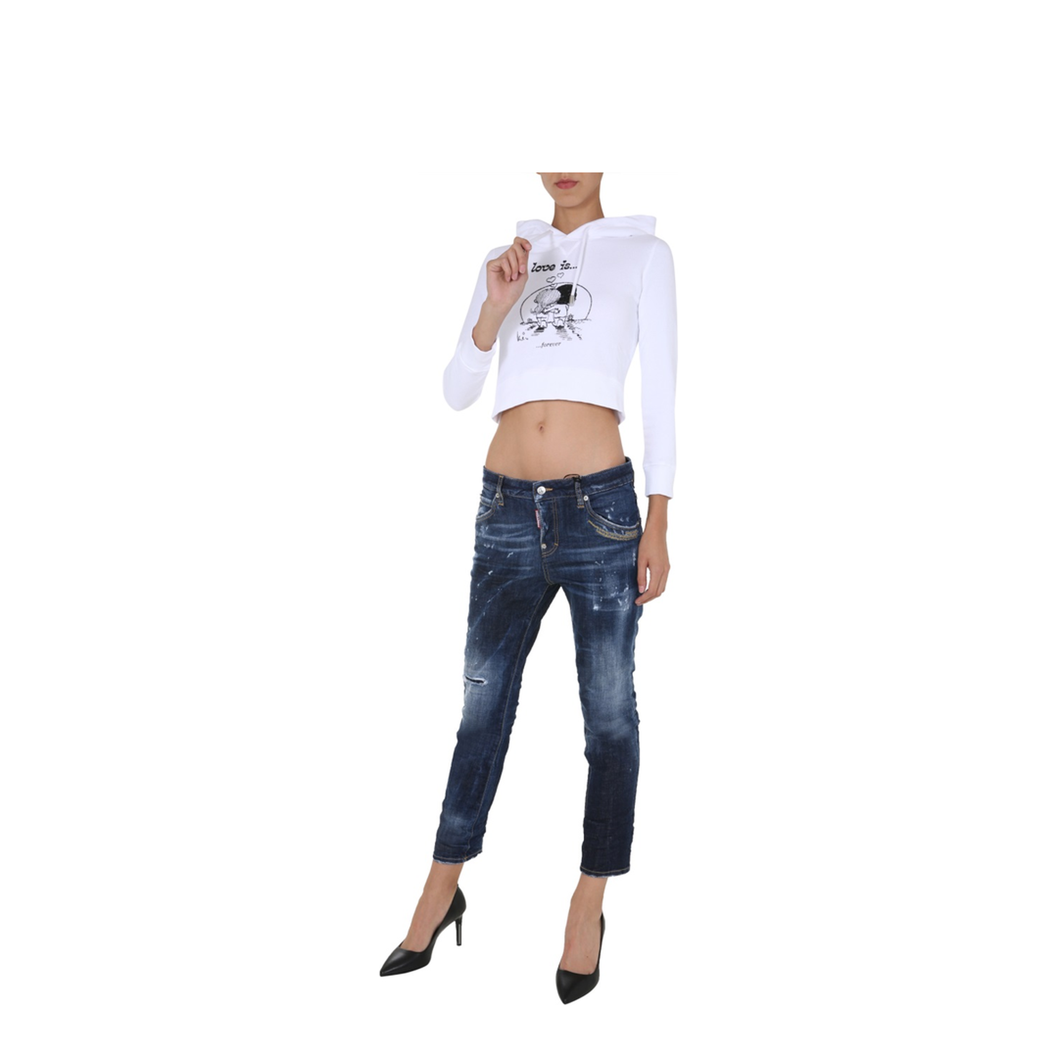 MAYFEYR - Dsquared2 - Cropped Sweatshirt - S72GU0291S25140100