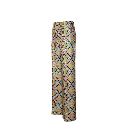 Multi Silk Trousers