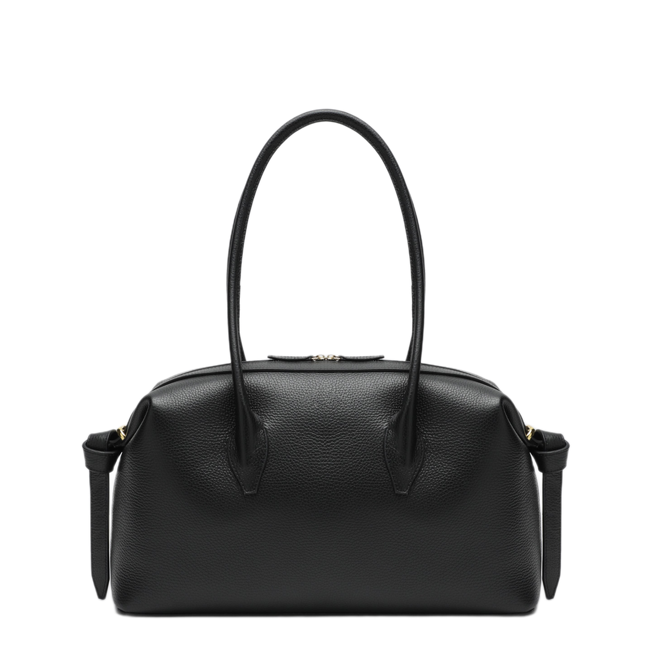 MAYFEYR - Yuzefi - Brioche Duffle Bag In Black Pebble Grained Leather - BRIOCHEDUFFLELEBLK