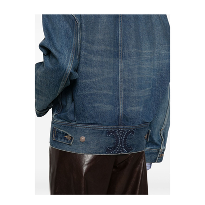 Denim Cotton Jacket In Multi