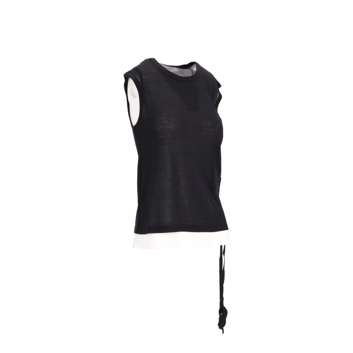 MAYFEYR - ANN DEMEULEMEESTER - Biba Sleeveless Top Viscose Cotton Rib - B0011981FA570099
