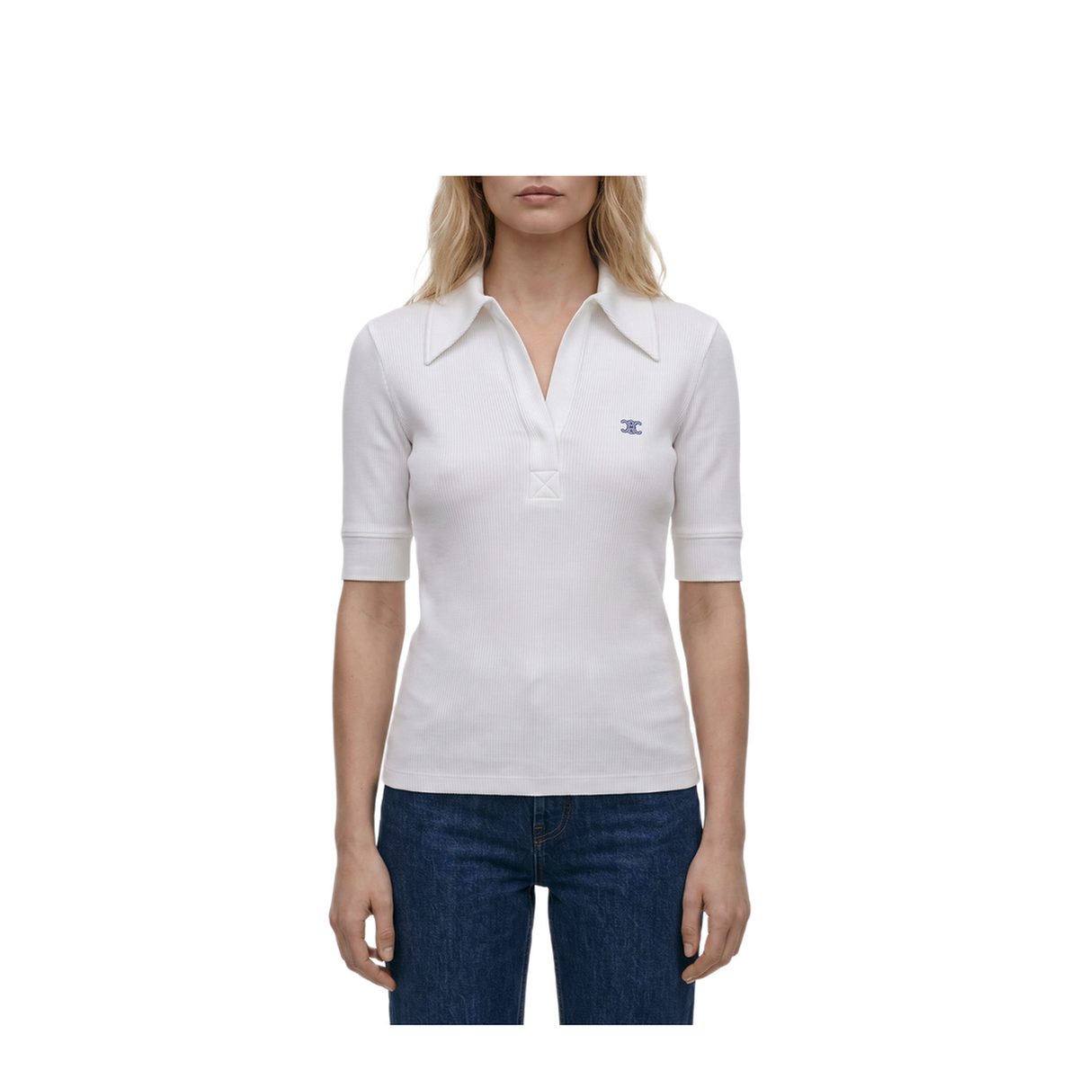MAYFEYR - Celine - Ribbed Silk And Cotton Polo - RX0LN0V1901MA