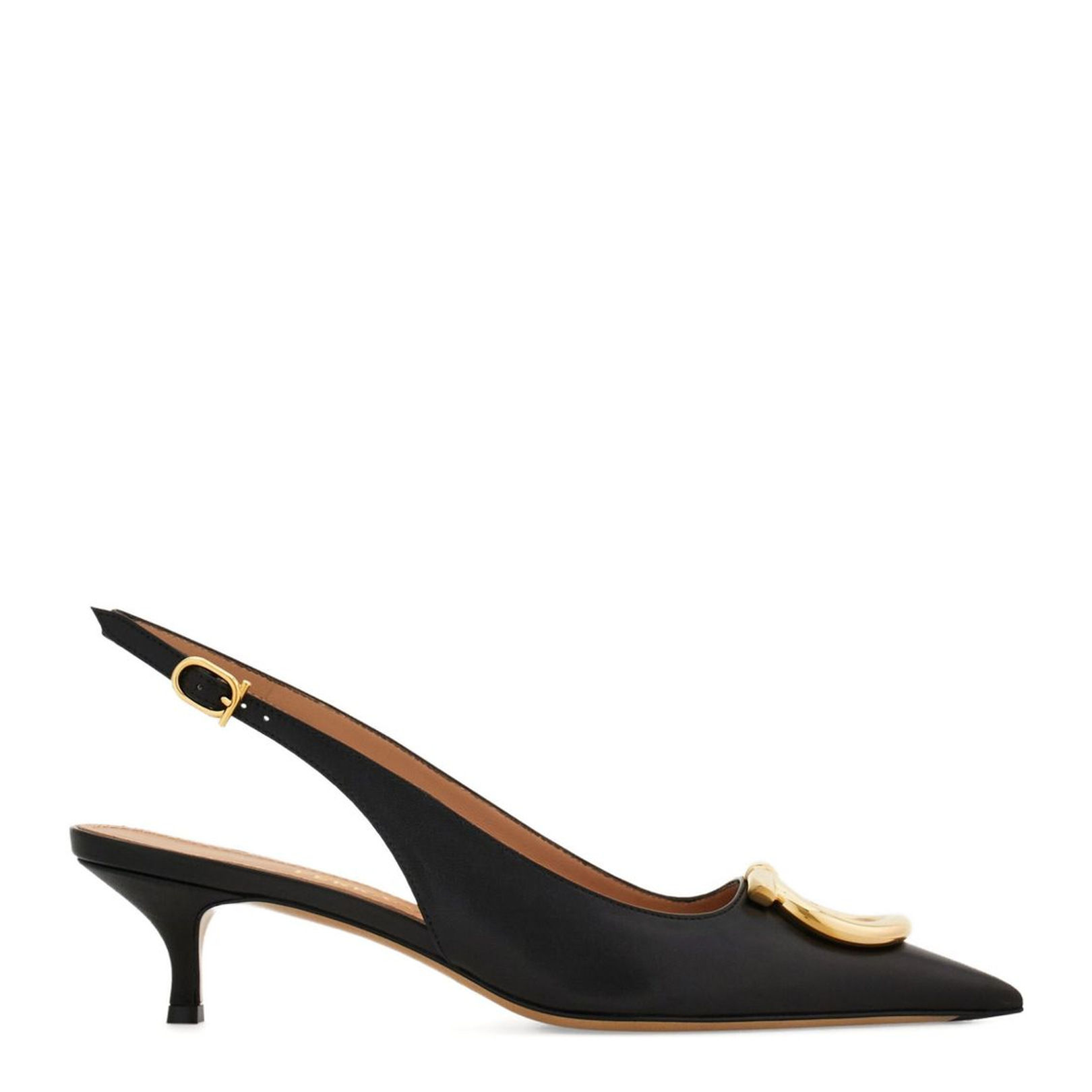 Leather Slingback Pumps