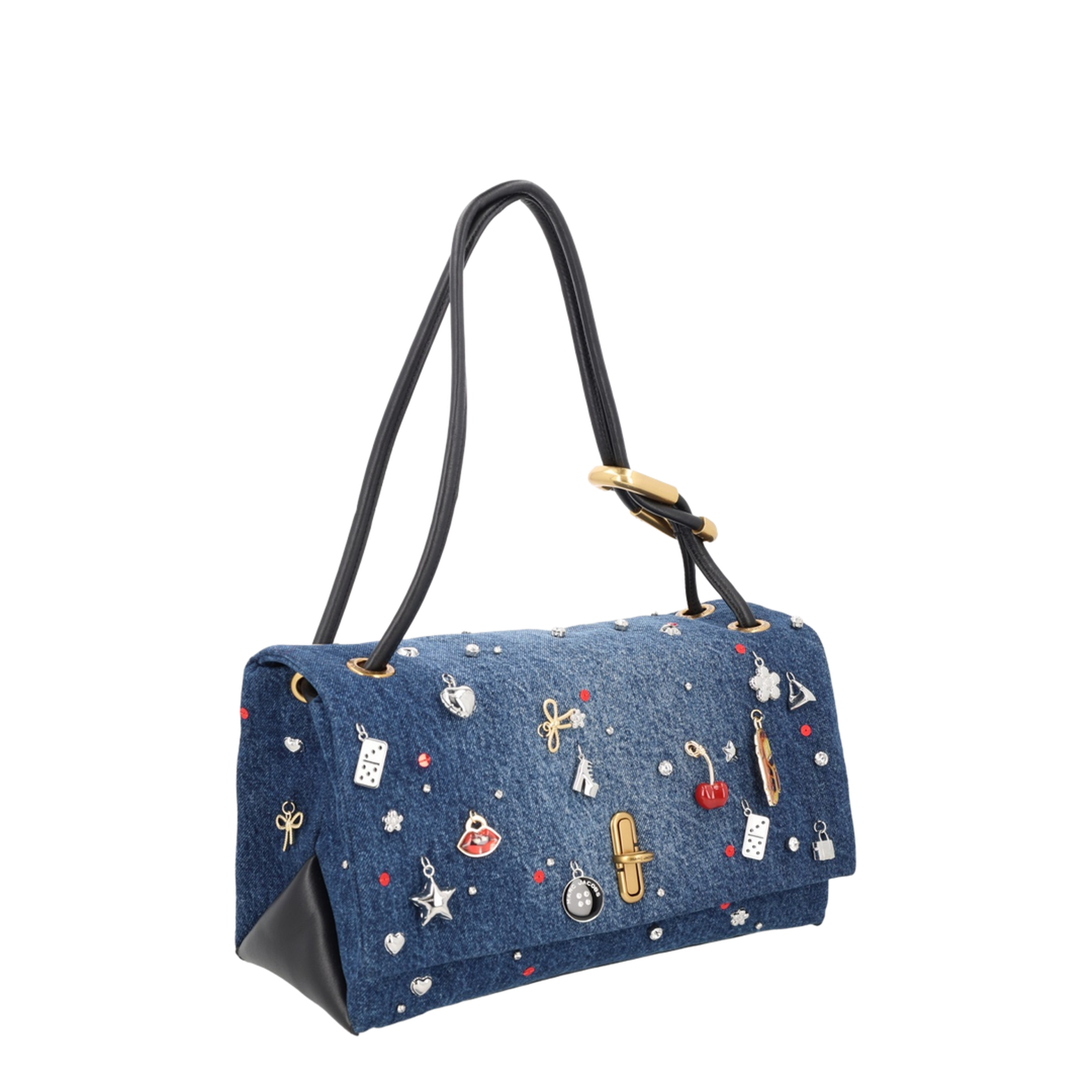 Large Dual Denim Shoulder Bag