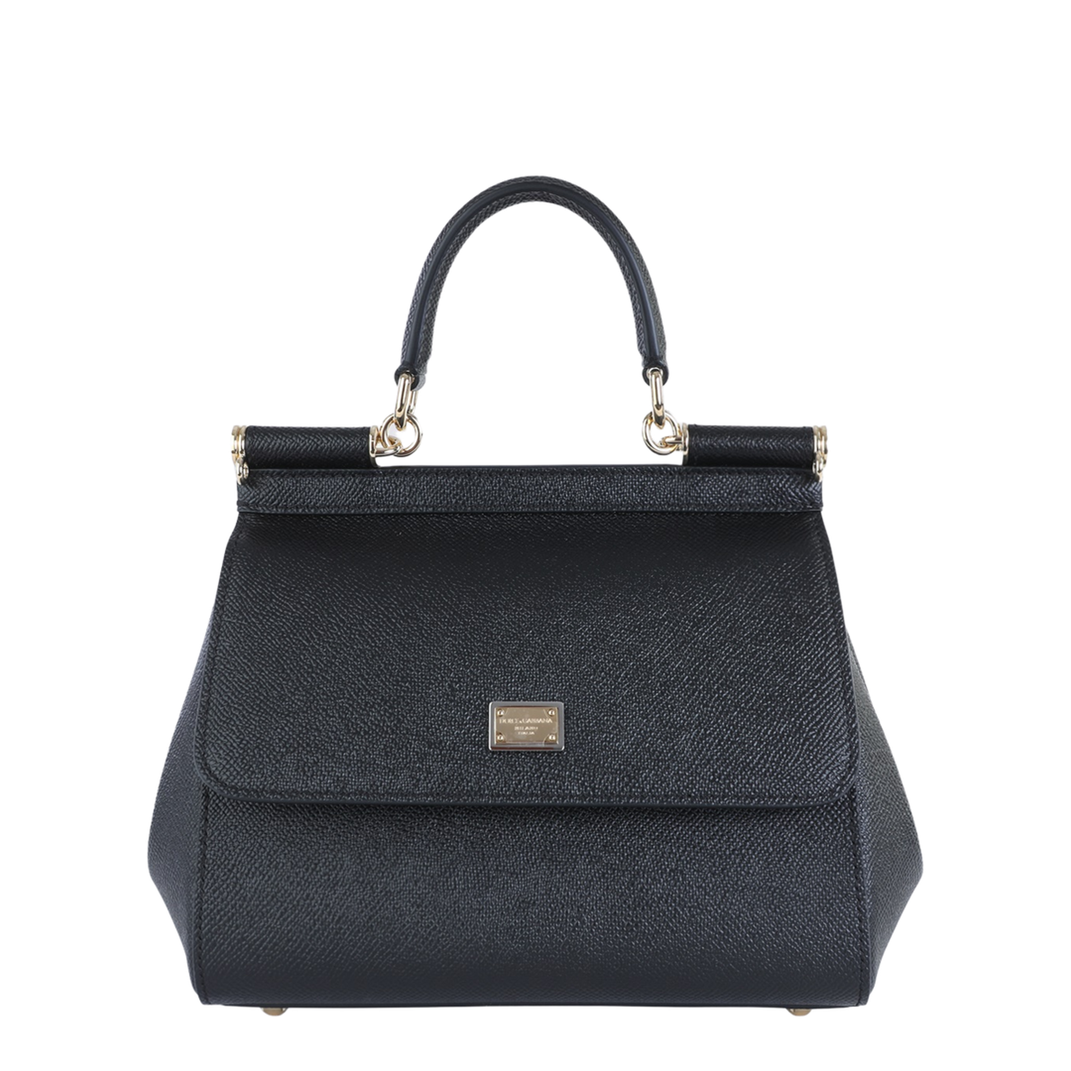 Medium Sicily Handbag in Black