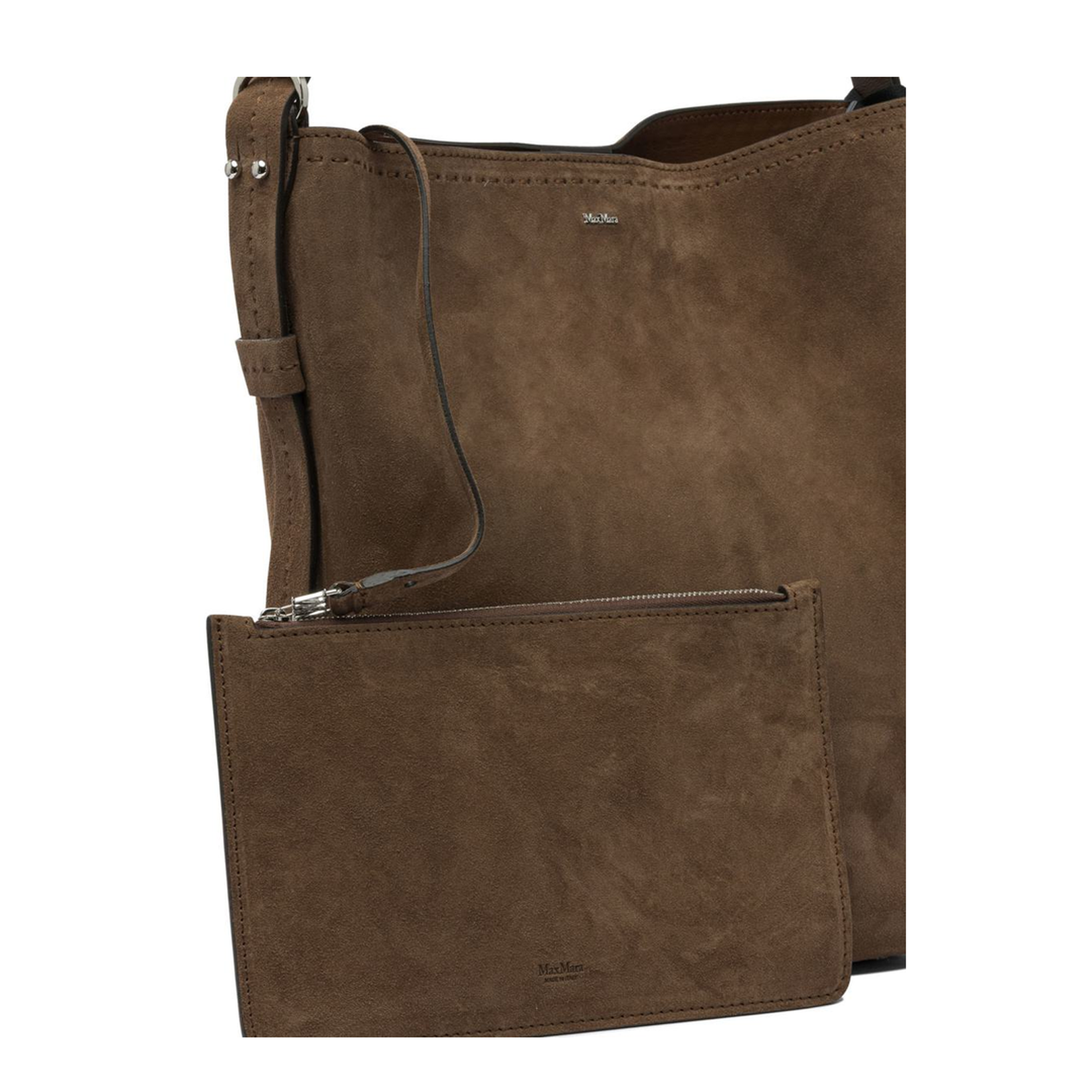 Suede Shoulder Bag Brown