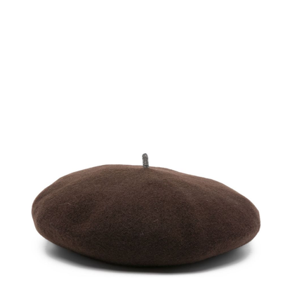 Chocolate Brown Wool Brushed Finish Hat