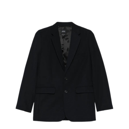 MAYFEYR - A.P.C. - Single-Breasted Wool Blend Blazer - COHKXF03240IAK