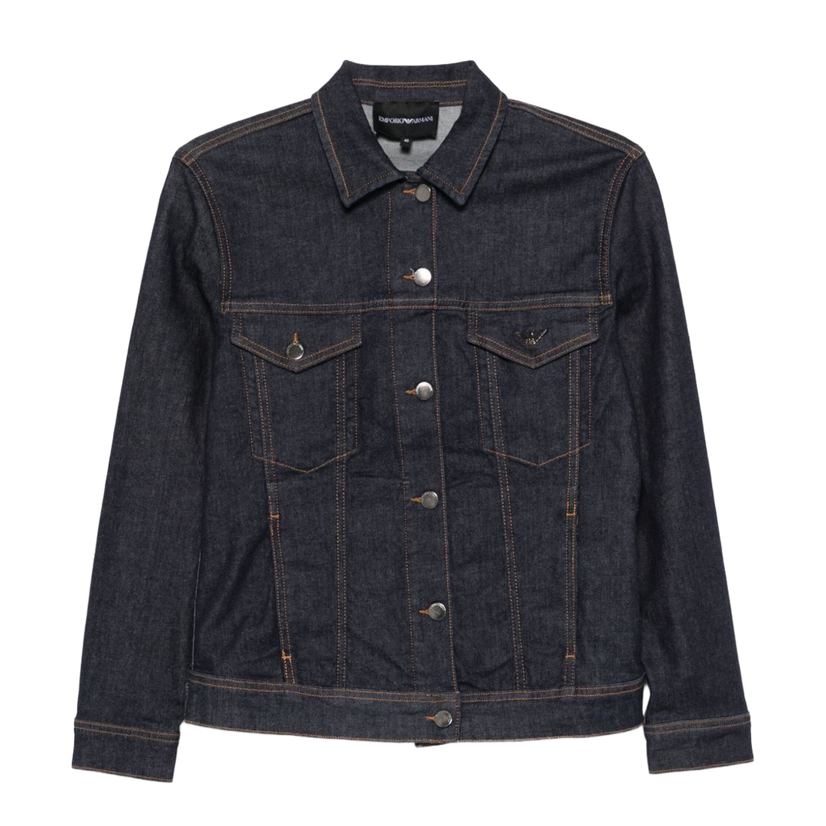 Indigo Blue Front Button Jacket