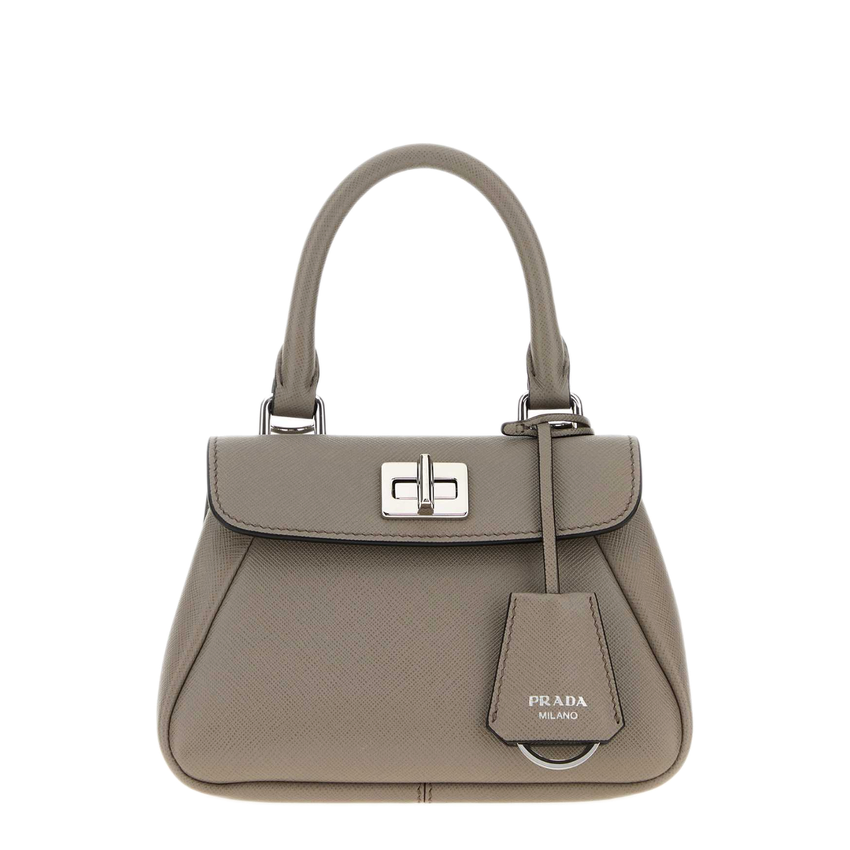 MAYFEYR - Prada - Grey Leather Mini Handbag - 1BN0352ZVDF03AN