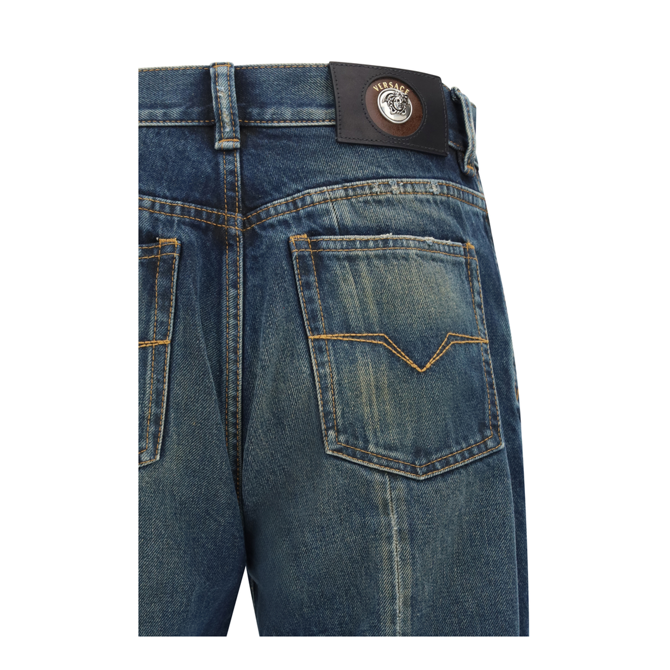 MAYFEYR - Versace - Distressed Straight-Leg Jeans - 10244731A17707