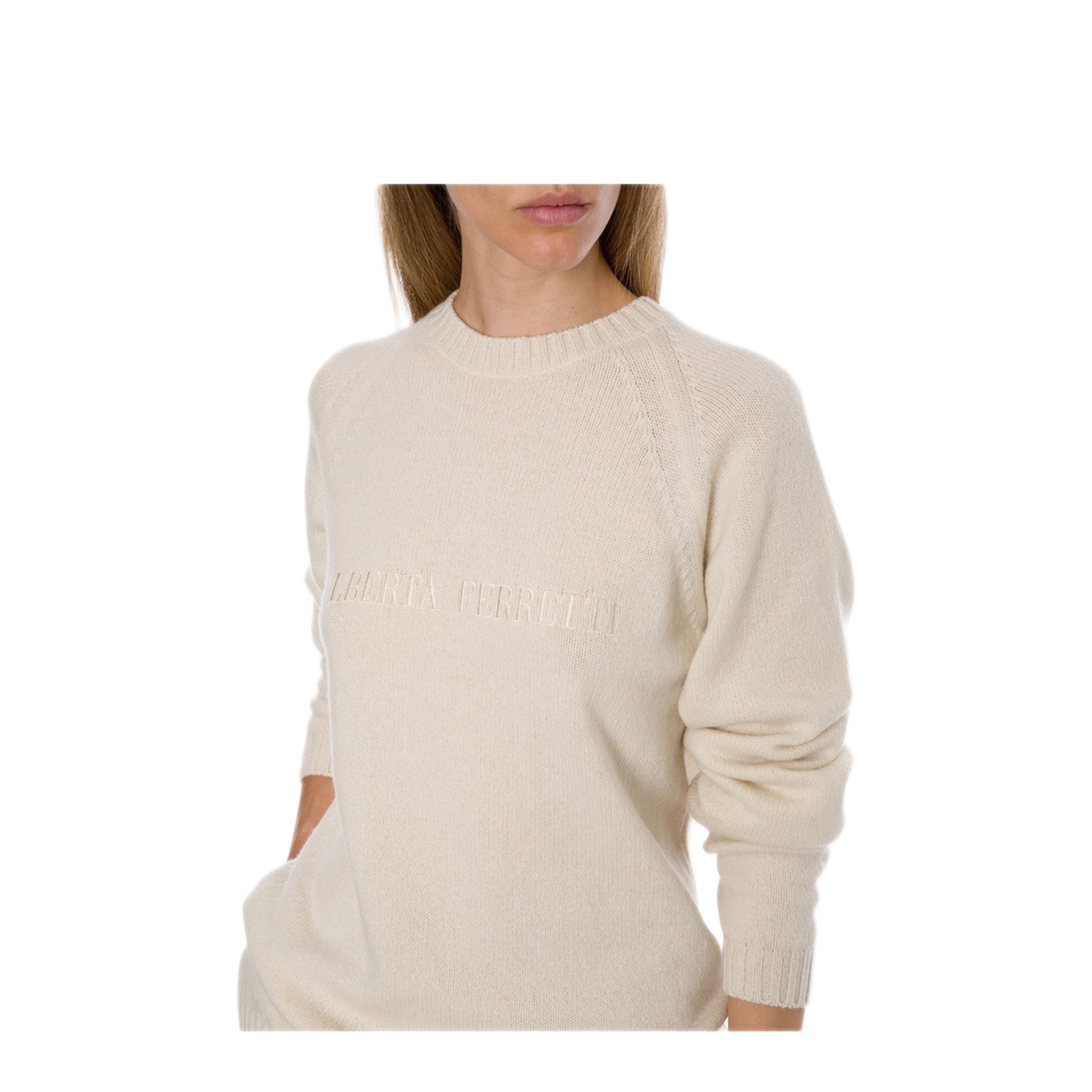 MAYFEYR - ALBERTA FERRETTI - White Sweater - A092351010003