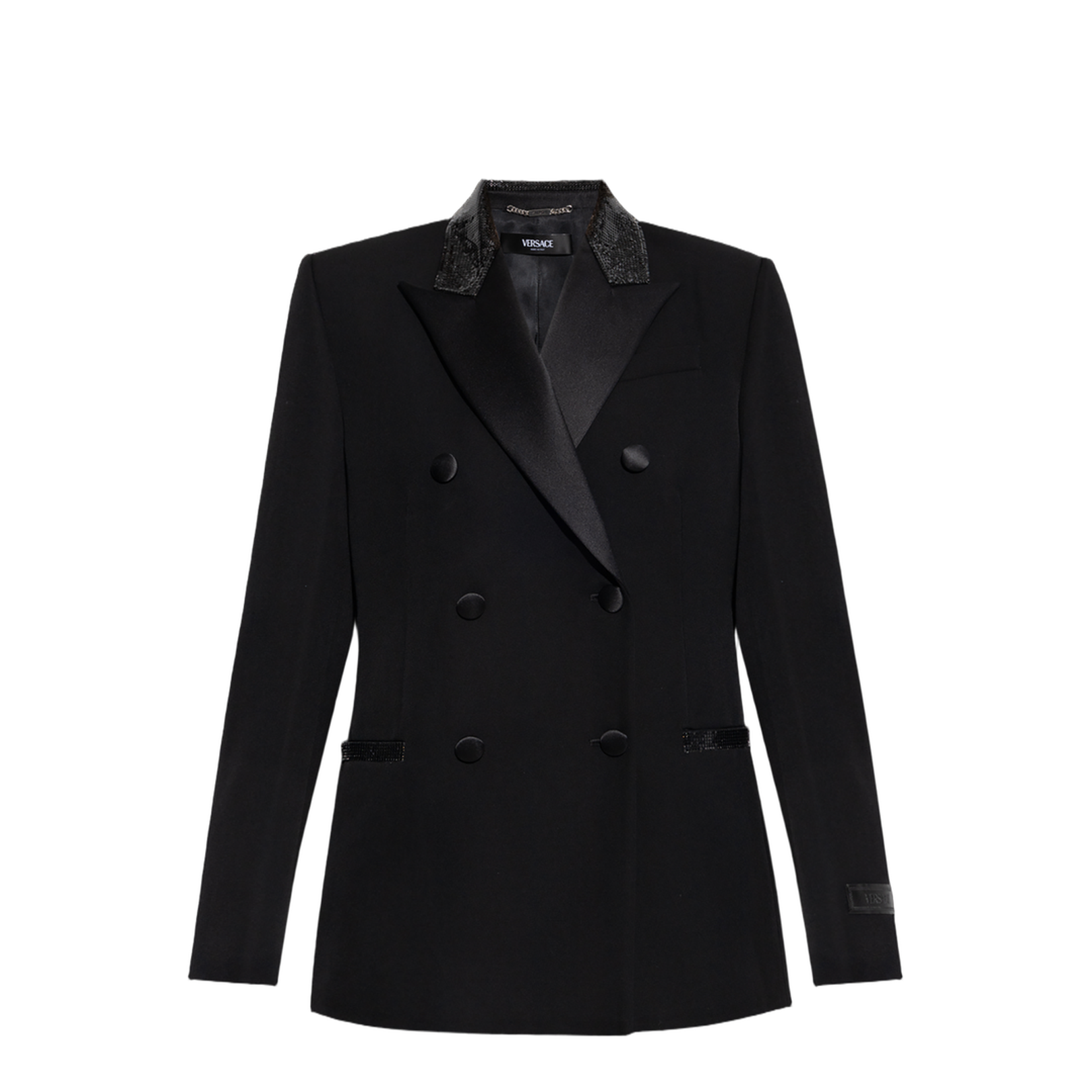 Blazer with Shimmering Appliqués