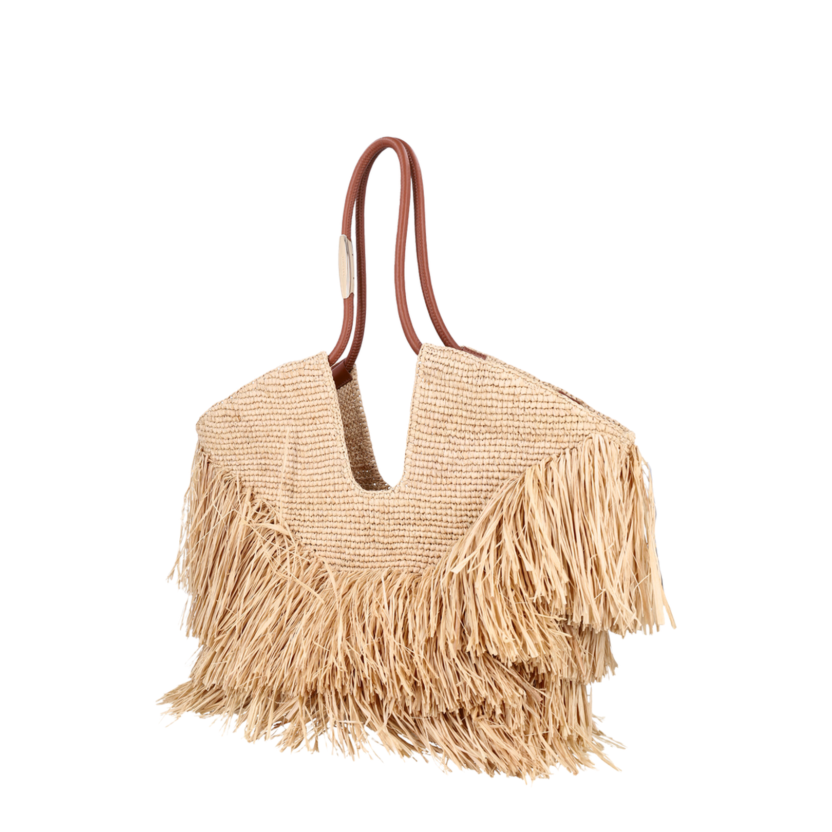 Goldentime Medium Raffia Tote Bag in Natural