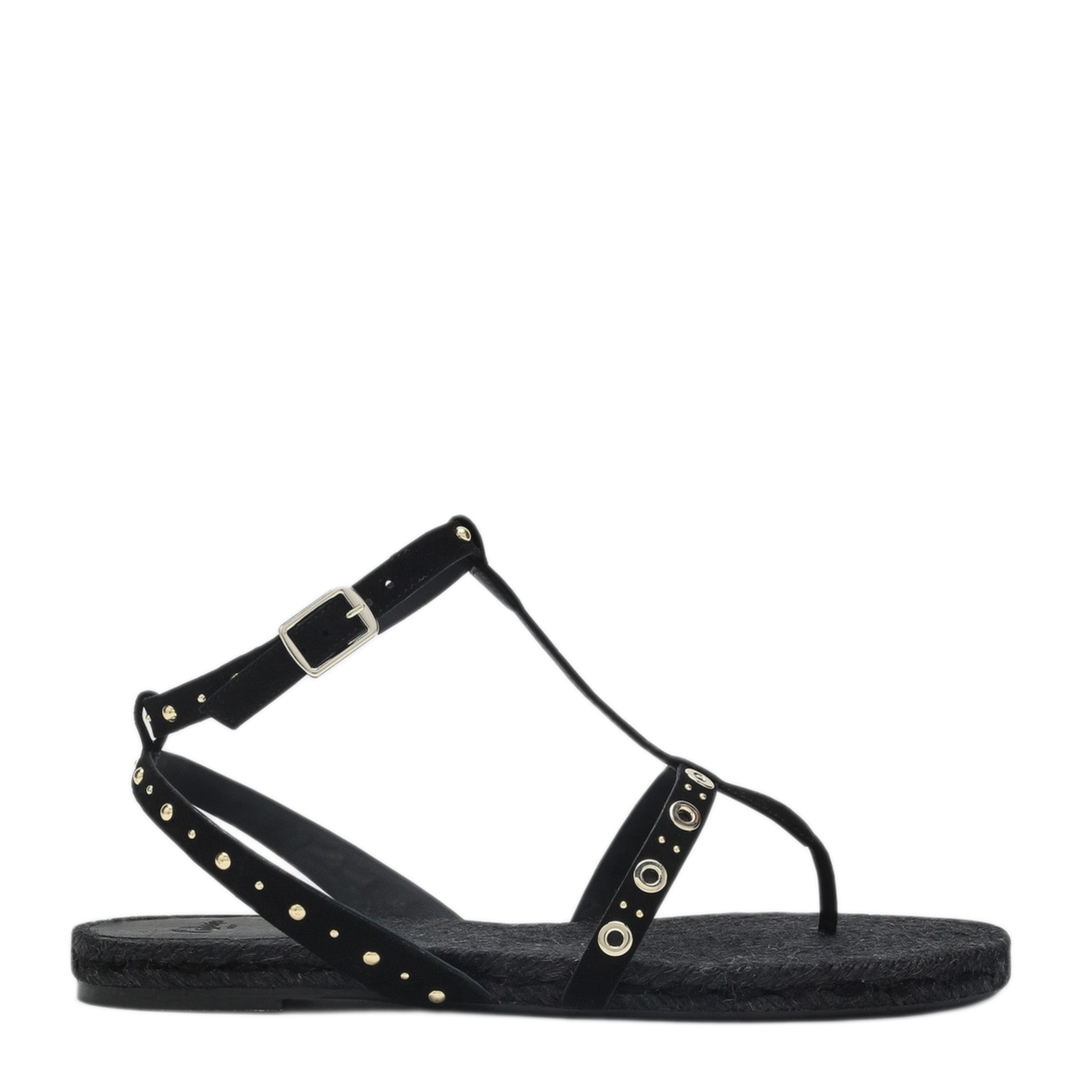 MAYFEYR - Castaner - Low Heeled Black Pati With Studs - 025737SU100