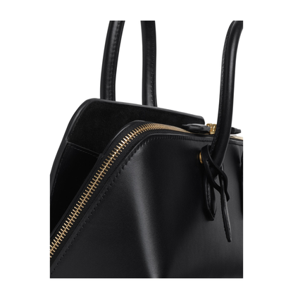 Delta Small Calfskin Handbag - Noir