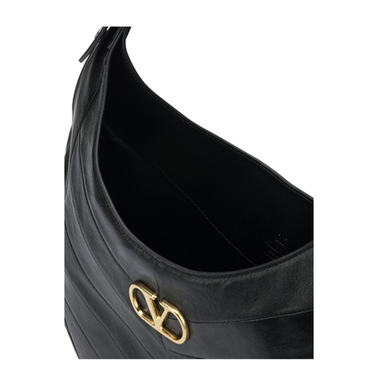 Hobo Bag Leather Black