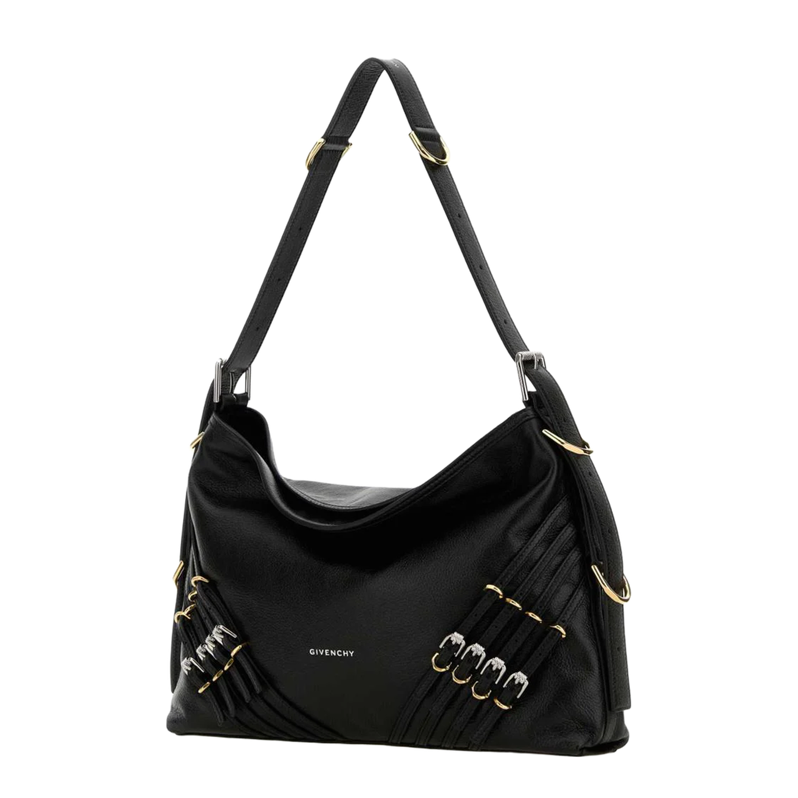 Voyou Buckles Leather Shoulder Bag