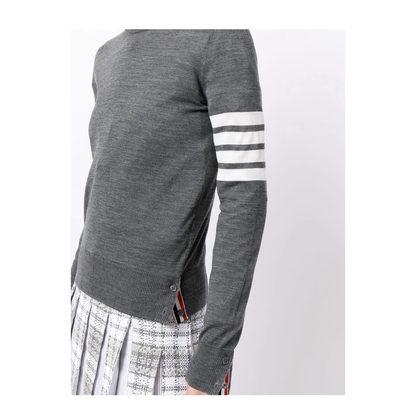 MAYFEYR - Thom Browne - Wool 4-Bar Relaxed Pullover - FKA280AY1014