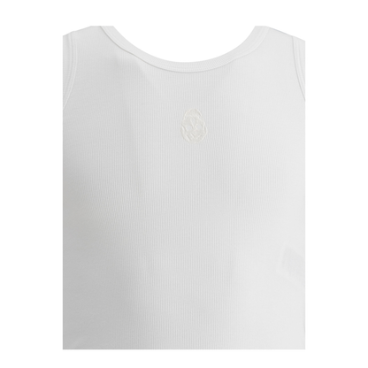Skull-Embroidered Tank Top