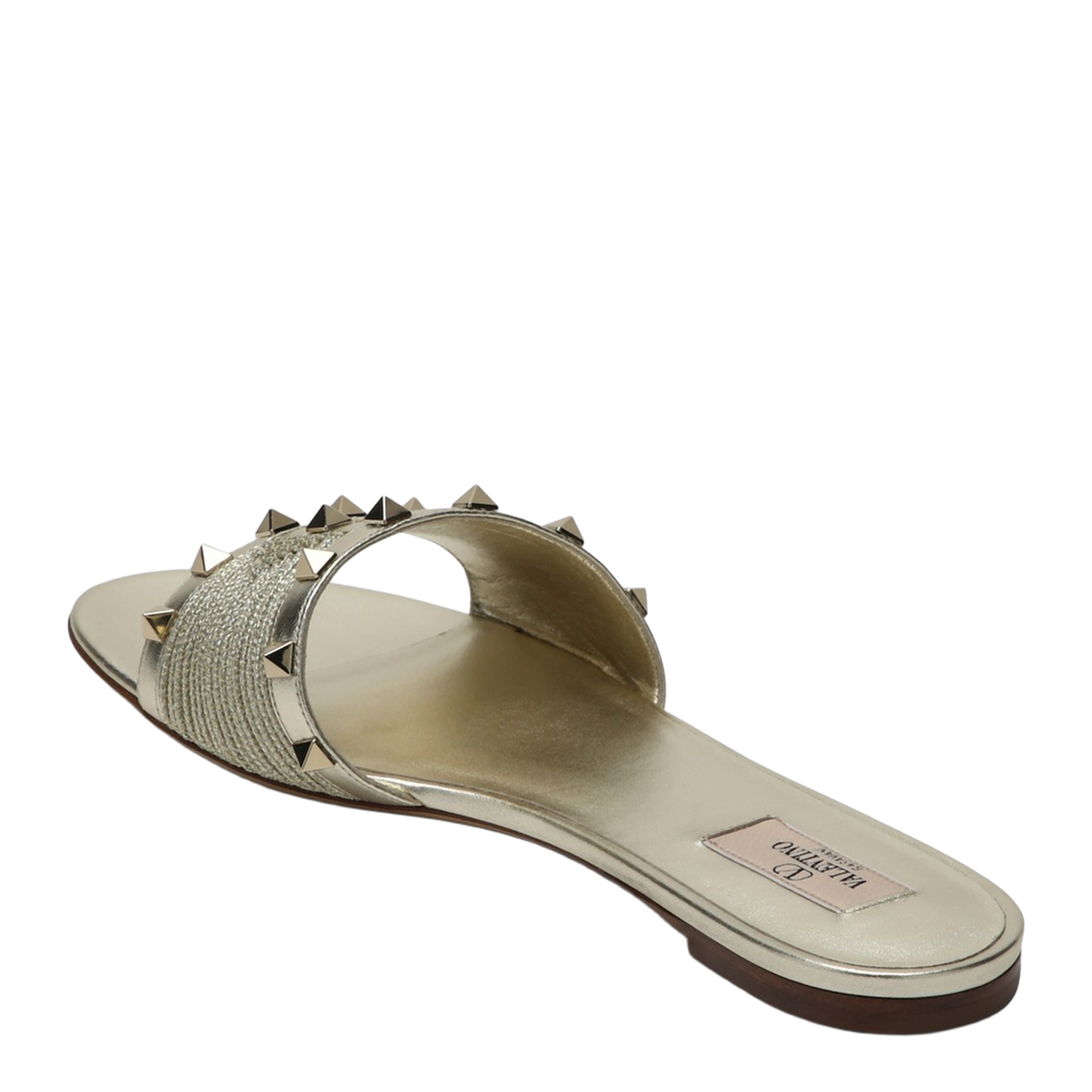 Roman Stud Sandals in Platinum Colour