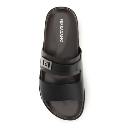 MAYFEYR - Ferragamo - Double-Strap Leather Sandals - 789256