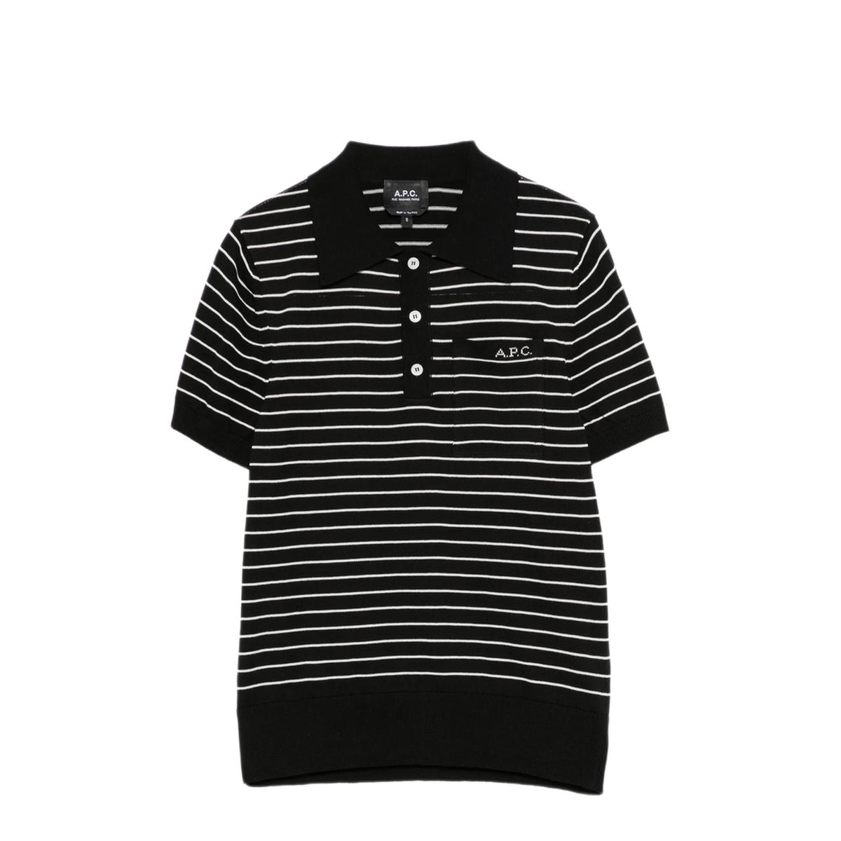 MAYFEYR - A.P.C. - Striped Polo Shirt With Logo - COHLPF23509TZI