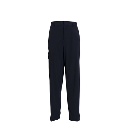 Seersucker Nylon Trousers with Elasticated Back